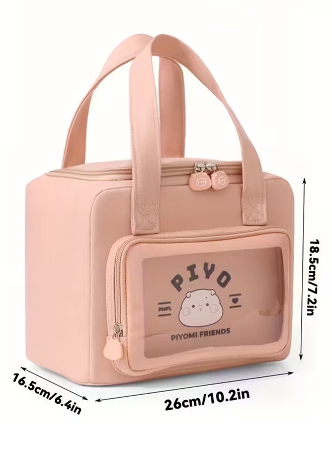 رولستيمي حقيبة غداء معزولة عصرية للعاملين في المكاتب ، حقيبة غداء ذات سعة كبيرة للوجبات الساخنة والوجبات الخفيفة ، اتصال غير غذائي - Image 3