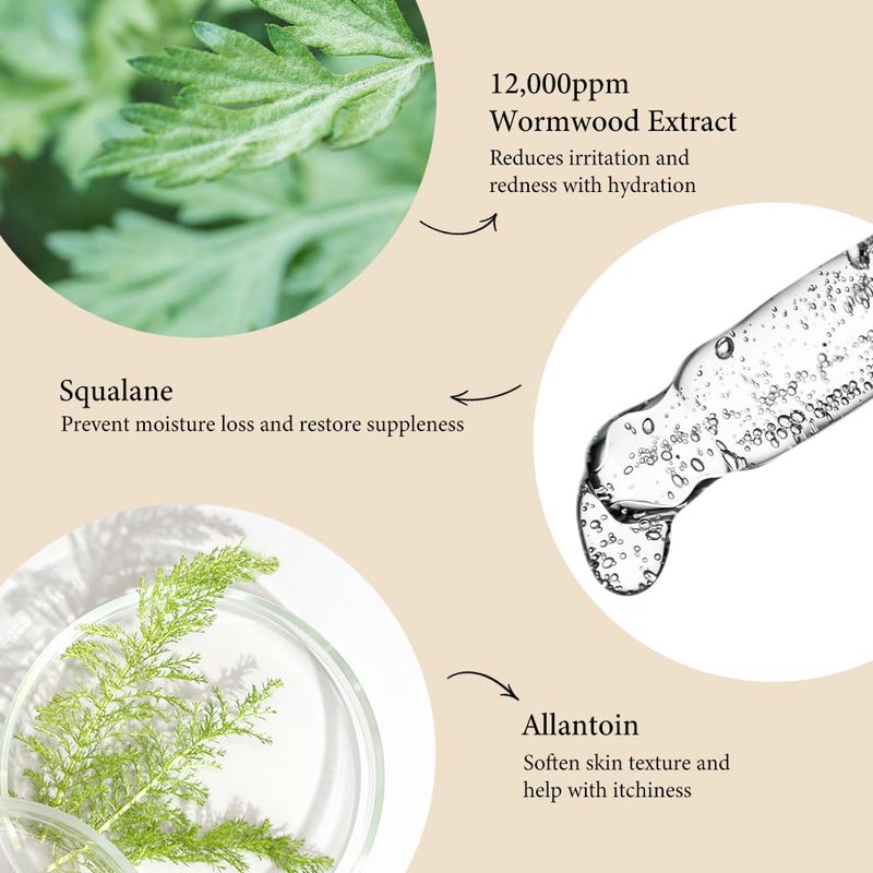 Fraijour Original Wormwood Calming Watery Cream â€“ Korean Lightweight Gel Moisturizer for Oily, Combination & Sensitive Skin, Hydrating Aloe & Squalane, Non-Greasy, Quick Absorbing, 3.38 oz. - Image 3