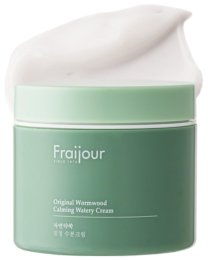 Fraijour Original Wormwood Calming Watery Cream â€“ Korean Lightweight Gel Moisturizer for Oily, Combination & Sensitive Skin, Hydrating Aloe & Squalane, Non-Greasy, Quick Absorbing, 3.38 oz. - Image 1