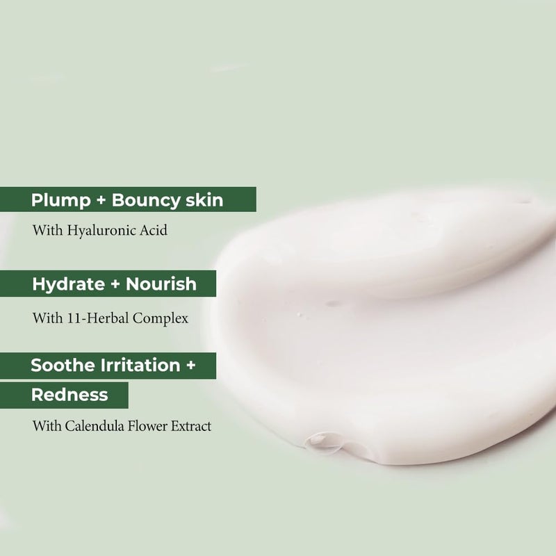 Fraijour Original Wormwood Calming Watery Cream â€“ Korean Lightweight Gel Moisturizer for Oily, Combination & Sensitive Skin, Hydrating Aloe & Squalane, Non-Greasy, Quick Absorbing, 3.38 oz. - Image 2