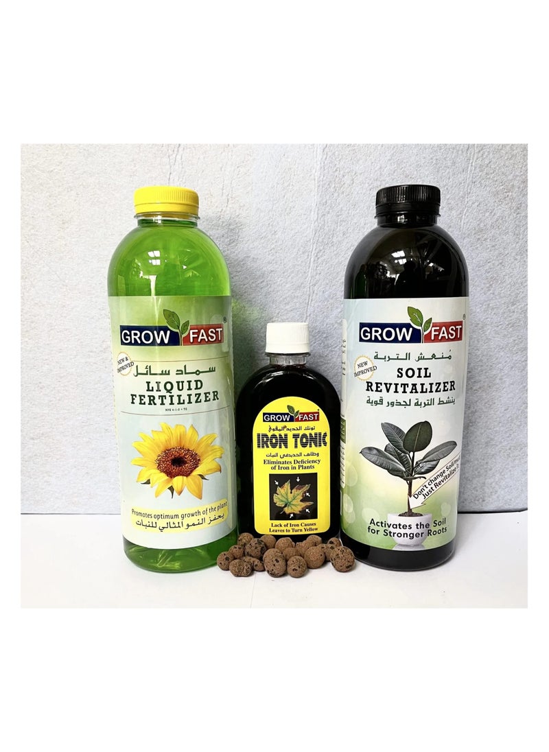 GROW FAST Grow Fast Fertilizers & Iron Tonic Best for Indoor and Outdoor Plants 