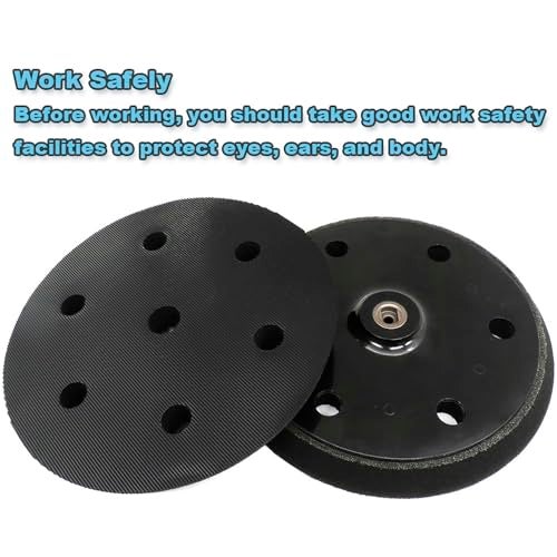 HDongany 2 Pack 9 inch 6 Hole Hook and Loop Replacement Backing Pad for Orbital Sander Drywall Sander for Wall Grinding Woodworking - Image 5