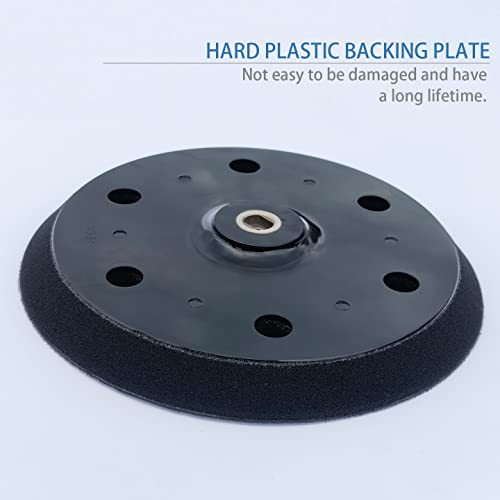 HDongany 2 Pack 9 inch 6 Hole Hook and Loop Replacement Backing Pad for Orbital Sander Drywall Sander for Wall Grinding Woodworking - Image 4