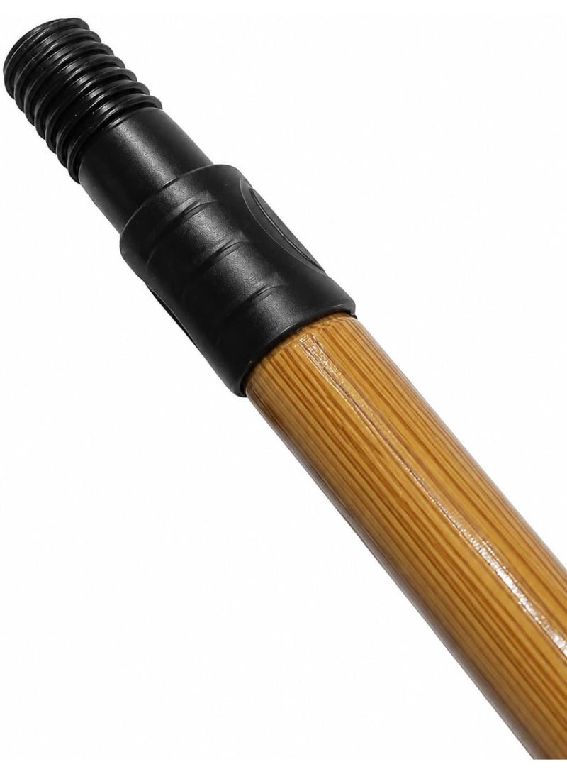 Black Plastic Threaded Broom Handle Connector for Mop and Broom Poles - Image 2