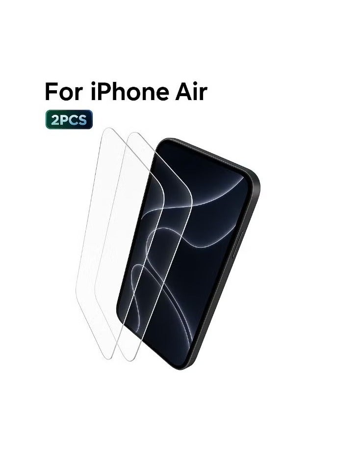 ترينفي 2-پیک آئی فون 17 ایئر اسکرین پروٹیکٹر - الٹرا ایچ ڈی کلیئر، سکریچ ریزسٹنٹ، ملٹری گریڈ پروٹیکشن، آسان انسٹالیشن، اینٹی فنگر پرنٹ، ببل فری ٹیمپرڈ گلاس فلم - صاف - Image 1