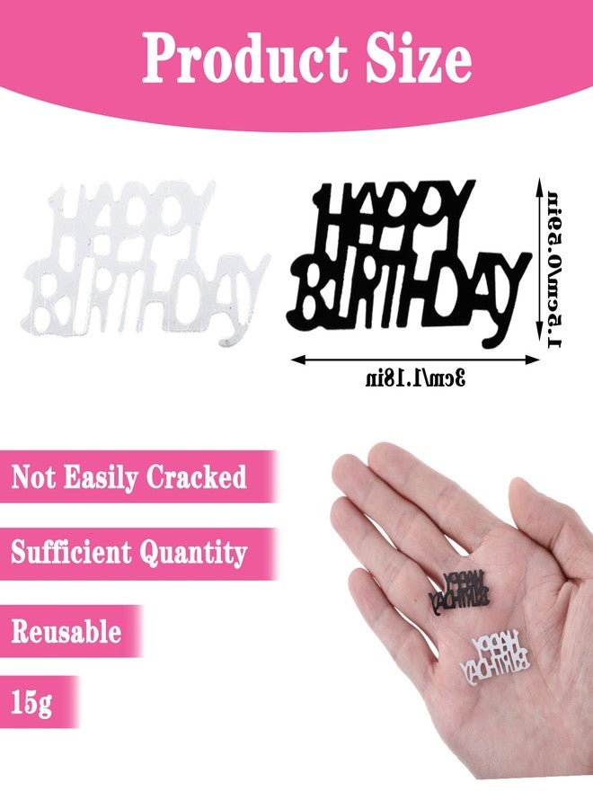 WJIAAA 500 PCS Birthday Party Table Confetti, Silver Table Paper Scatter - Image 3