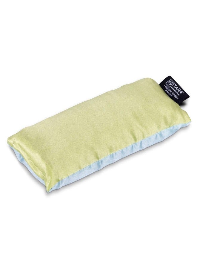 TARA Spa Therapy Aroma Wellness Aromatherapy Silk Eye Pillow, Relaxation Sooth Eye Strain, Calm Renew, Green - Image 2