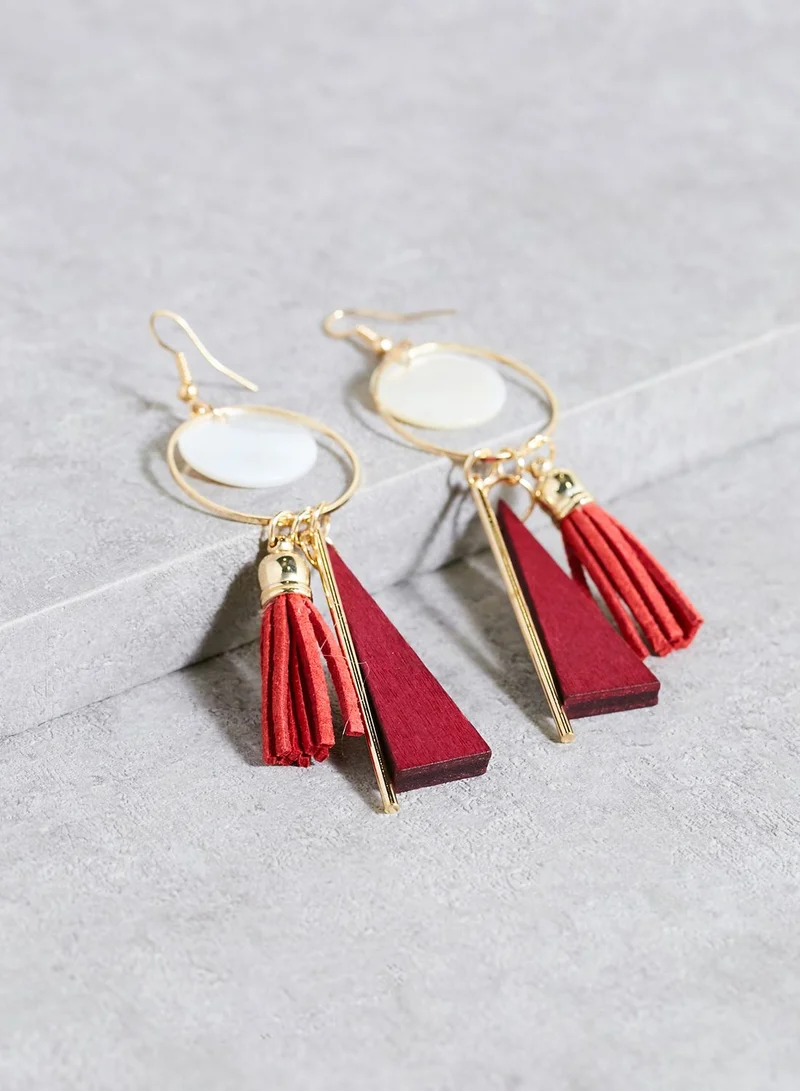 Ginger Tassel Drop Earrings