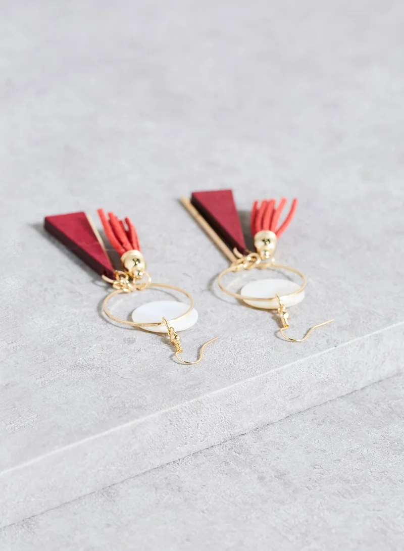 Ginger Tassel Drop Earrings