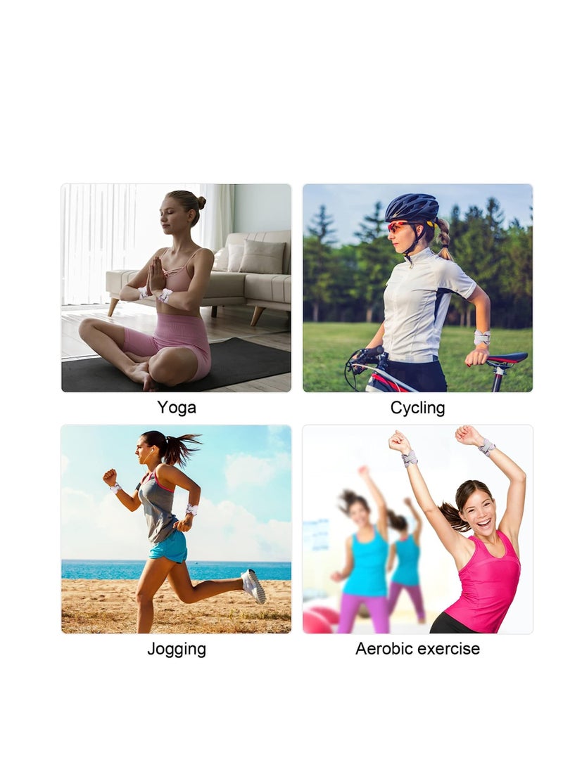 SYOSI Ankle Weights Set, Weighted Sandbag 2 Pcs Weighted Sandbag Wrist Weights Leg Weights, Adjustable Leg Weights for Fitness Jogging Walking Workout, for Man, Women  - Image 3