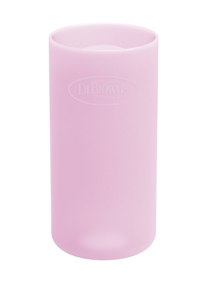 Dr. Brown’s Narrow Glass Bottle Sleeve, 8 Oz/250 Ml - Pink - Image 1