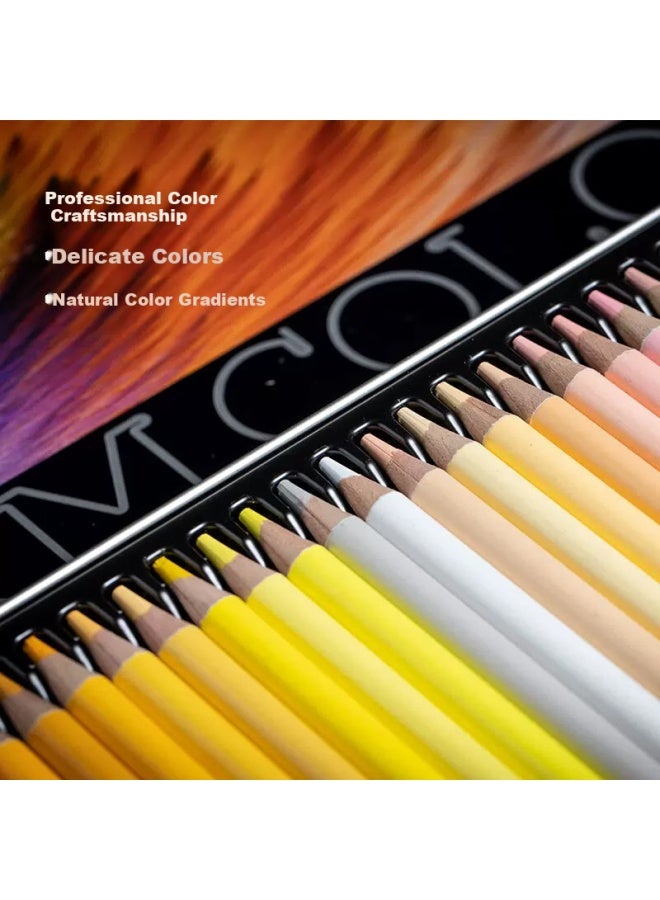 Nyoni 12 Colors Water-Soluble Colored Pencils Set For Adults Beginners, Dual-Use For Dry And Wet Drawing, Sketching, And Coloring, Art Supplies Sketching Pencils Kit With Brush (Gift) N2812 - Image 4