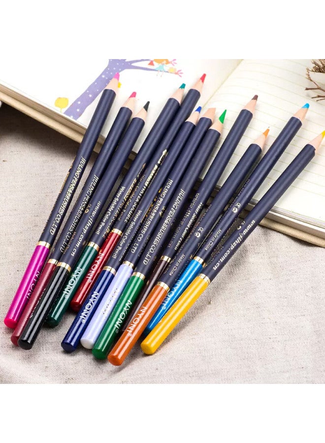 Nyoni 12 Colors Water-Soluble Colored Pencils Set For Adults Beginners, Dual-Use For Dry And Wet Drawing, Sketching, And Coloring, Art Supplies Sketching Pencils Kit With Brush (Gift) N2812 - Image 5