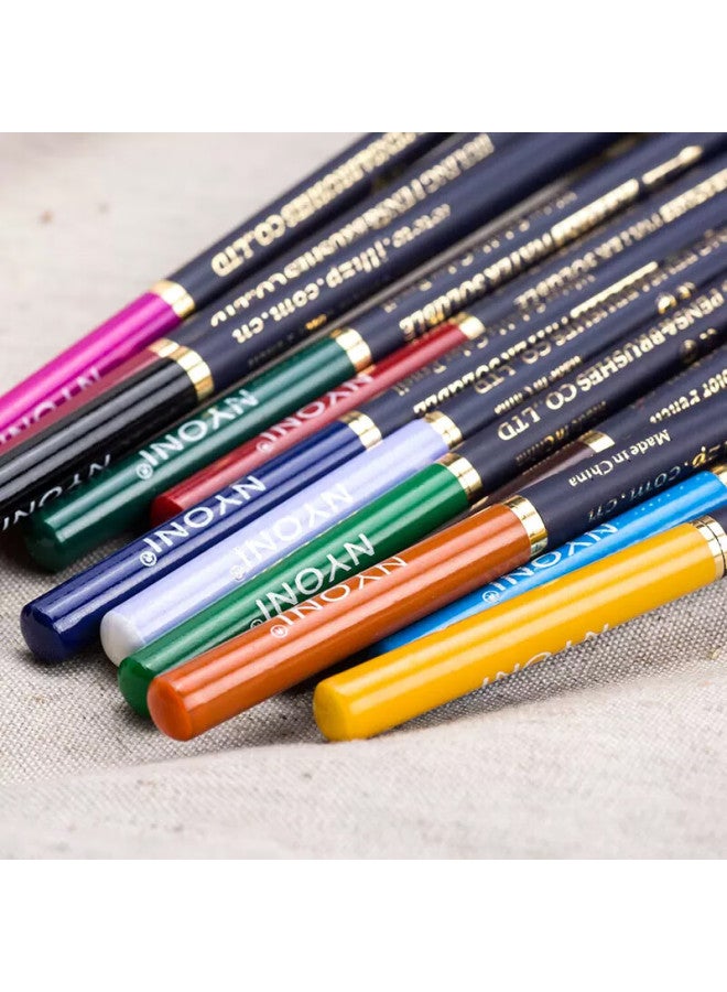 Nyoni 12 Colors Water-Soluble Colored Pencils Set For Adults Beginners, Dual-Use For Dry And Wet Drawing, Sketching, And Coloring, Art Supplies Sketching Pencils Kit With Brush (Gift) N2812 - Image 3
