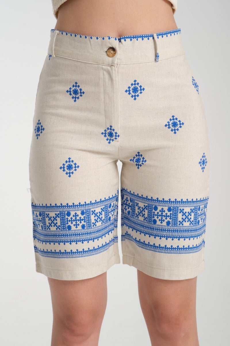 Rodi Women's Linen Shorts 8228  - Image 1