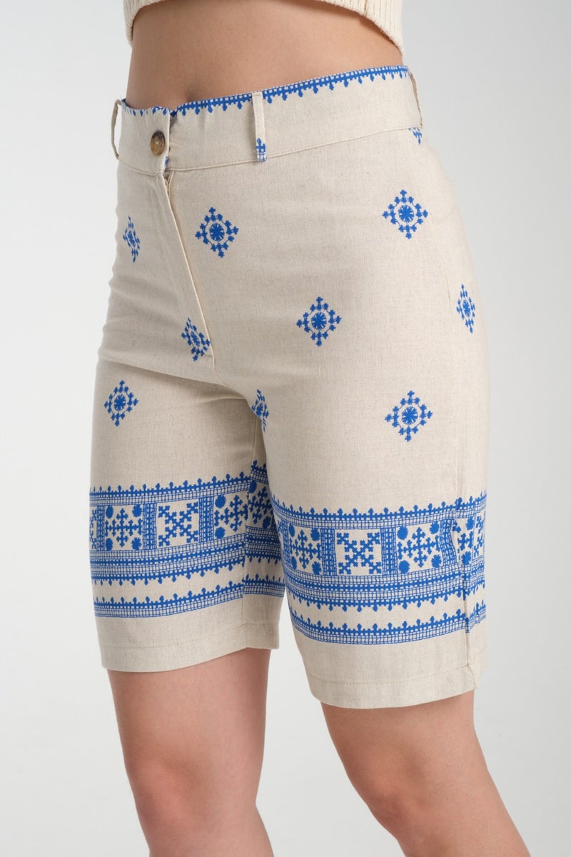 Rodi Women's Linen Shorts 8228  - Image 3
