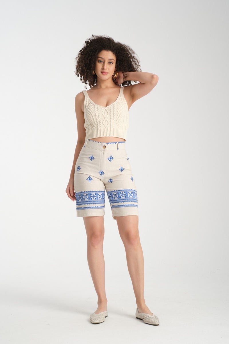 Rodi Women's Linen Shorts 8228  - Image 5