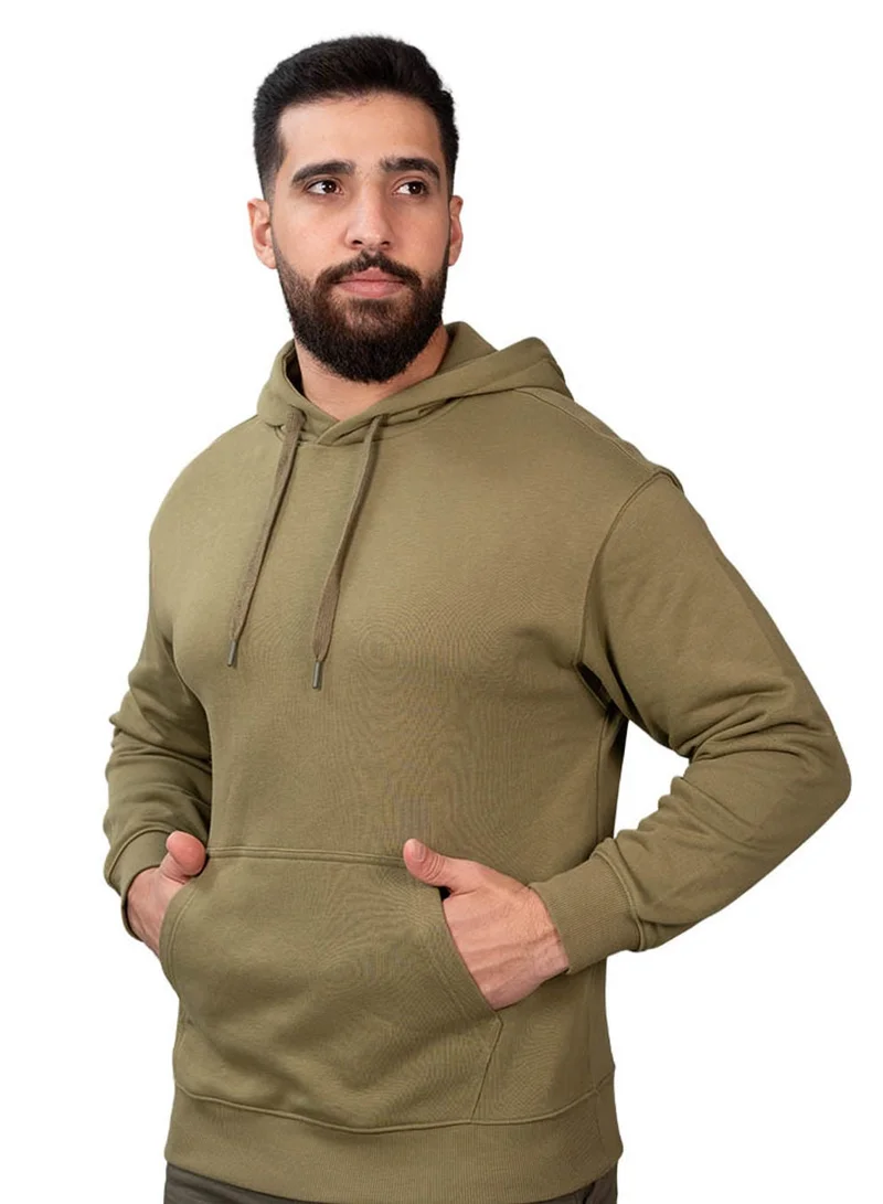 Men's Relaxed Fit French Terry Hoodie Sweatshirt
