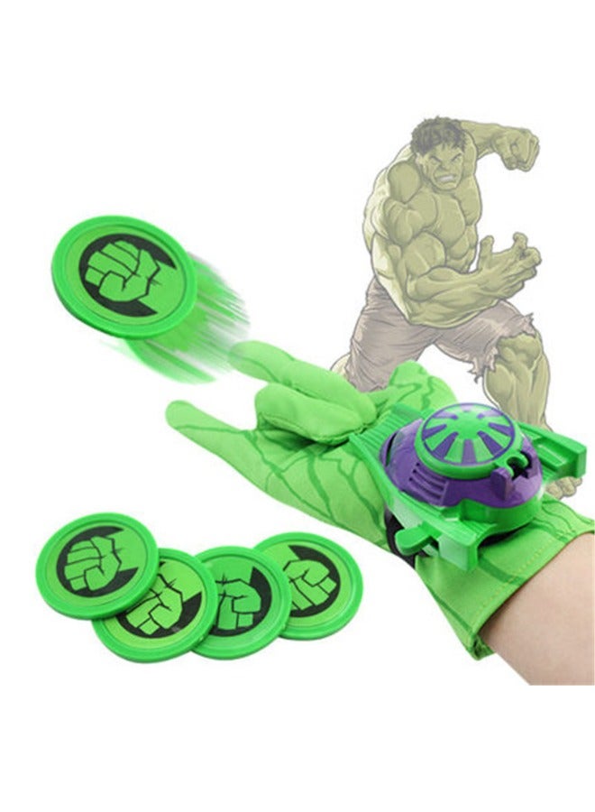 Launcher Gloves for Hulk, Hulk Role-Play Toy, Hero Launcher Wrist Toy Set, Super Hero Web Shooter Game for Kids, Hulk Launcher Wrist Toys for Costume Cosplay, Birthday Gifts, Lawn Games - Image 1