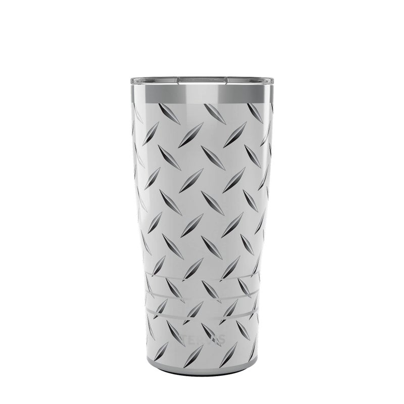 Tervis Traveler Diamond Plate Triple Insulated Insulated Tumbler Travel Cup Keeps Drinks Cold  Hot 20oz Stainless Steel