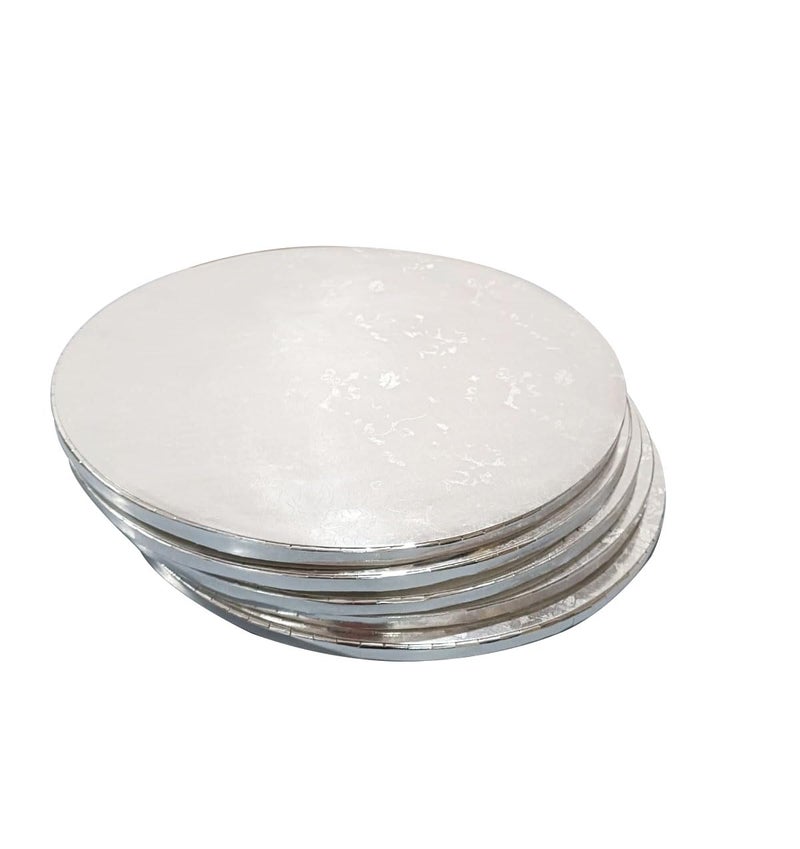 NIPS PACKAGING PVT LTD Nips Packaging Cake base Drum board 12 INCH Silver - Image 3