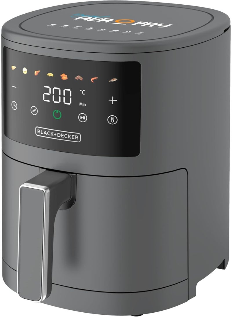 BLACK&DECKER 8 in 1 Digital Air Fryer | 3.5L Capacity with Rapid Air Convection Technology | 1500W Power with Colored LED Display | Auto OFF Function with 3 Beep Shake Reminder - Image 1