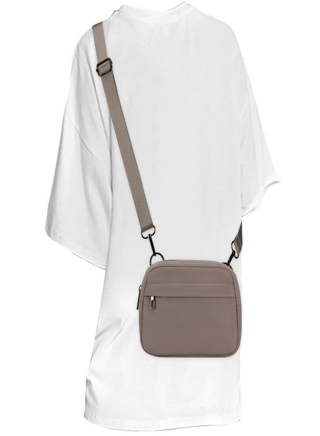 MAXTOP Small Crossbody Bags for Women with Detachable Strap Fanny Packs for Women Sling Cross Body Purse for Travel Essentials Taupe - Image 1