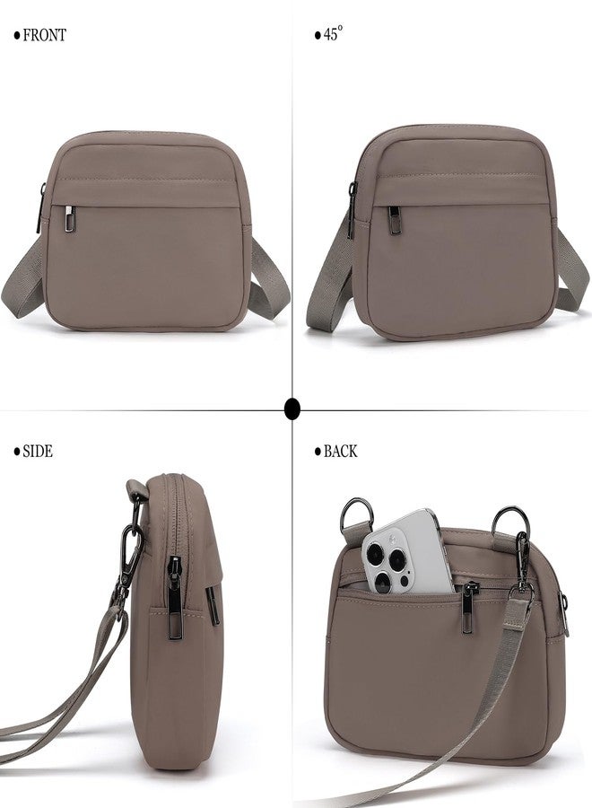 MAXTOP Small Crossbody Bags for Women with Detachable Strap Fanny Packs for Women Sling Cross Body Purse for Travel Essentials Taupe - Image 4