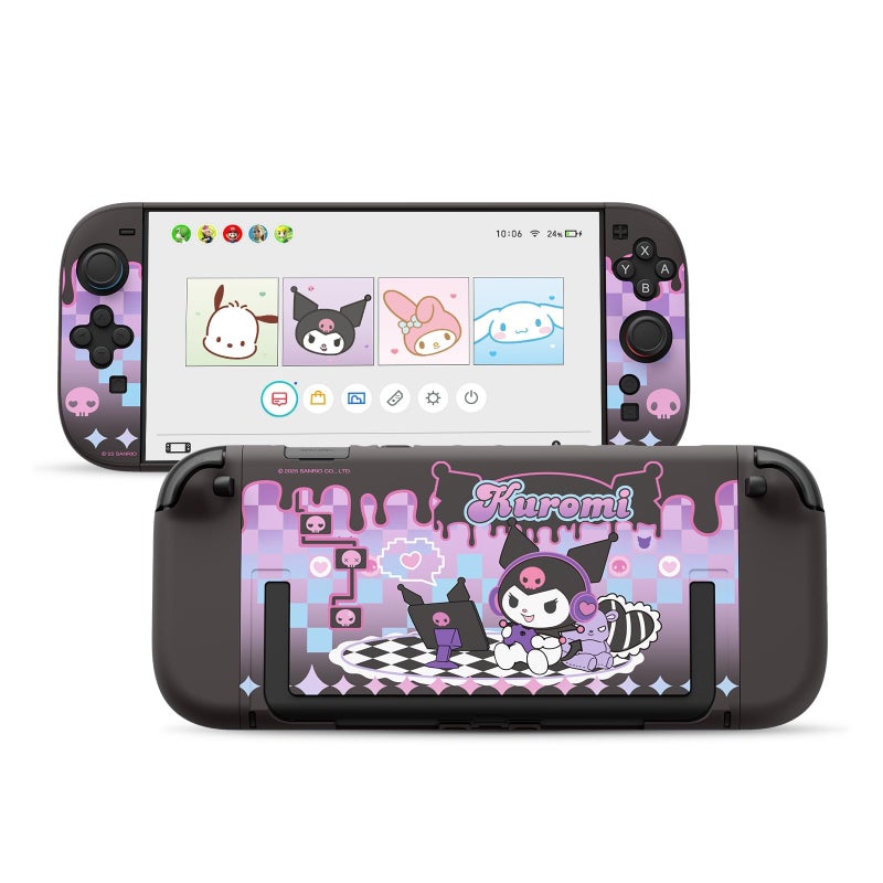 Kuitmor Dockable PC Protective Case Compatible with Switch 2 Model 2025 AllRound Protection Hard Protective Shell for Switch 2 2025 AccessoriesDark Purple Kuromi - Image 2