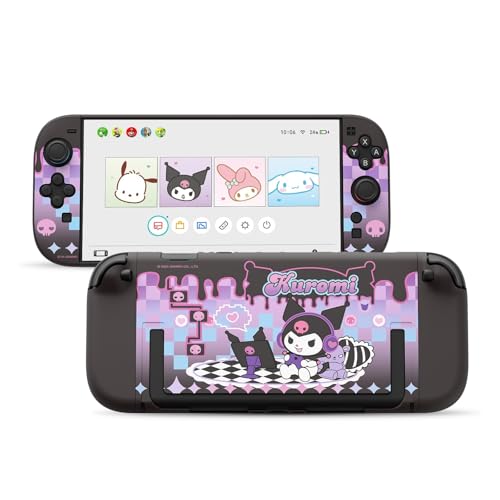 Kuitmor Dockable PC Protective Case Compatible with Switch 2 Model 2025 AllRound Protection Hard Protective Shell for Switch 2 2025 AccessoriesDark Purple Kuromi - Image 1