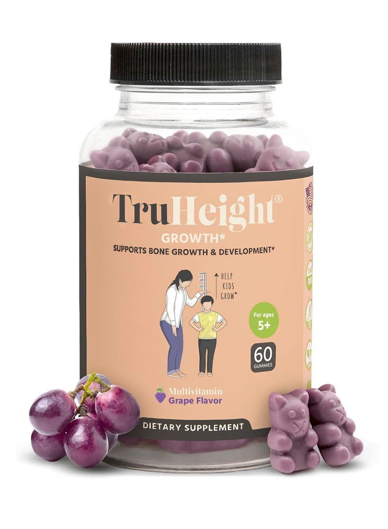 TruHeight  Gummies - Height Growth Maximizer- 60 Gummies Grape Flavor - Image 1
