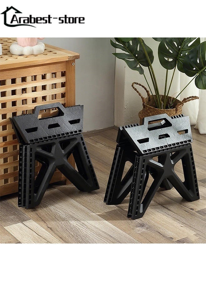 Bukela Portable Folding Stool More Sturdy Collapsible Telescoping Foldable Camping Stool for Adults for Outdoor Fishing Hiking Gardening Travel BBQ Brown 31 x 27 x 23.5 cm - Image 5