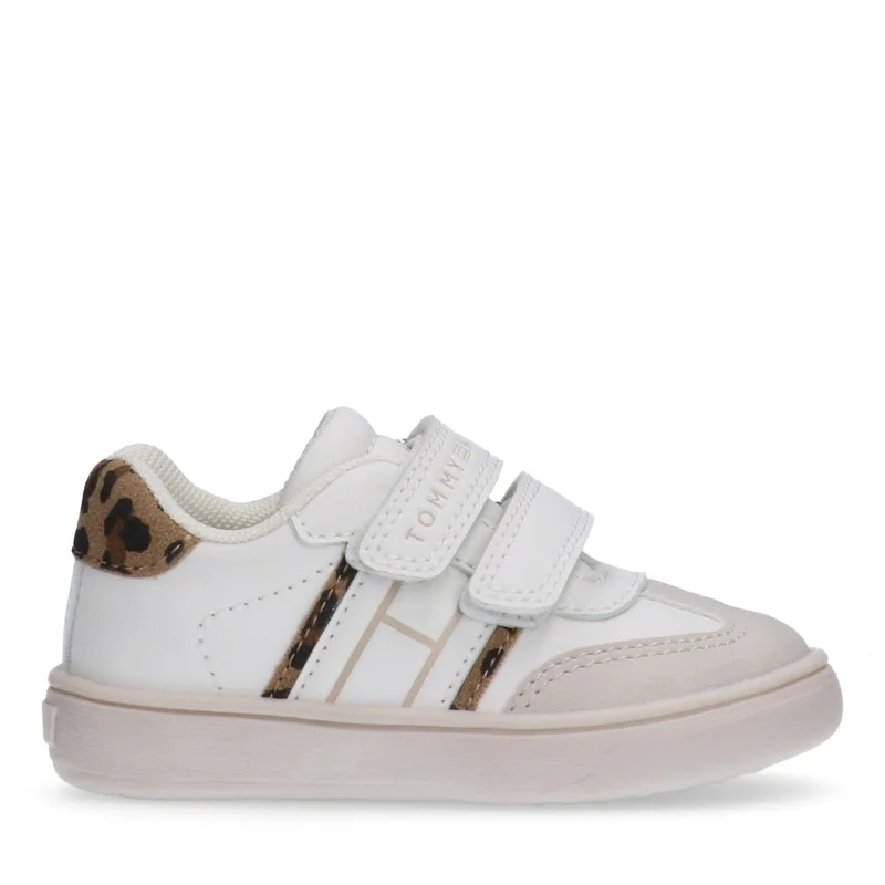 تومي هيلفيغر Little Low Top Velcro Sneakers