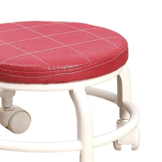 GNOLY Modern Low Rolling Movable Wheel Stool Rustproof Floor Moving Sponge Low Roller Seat Stools for Home Kitchen Office - Image 5