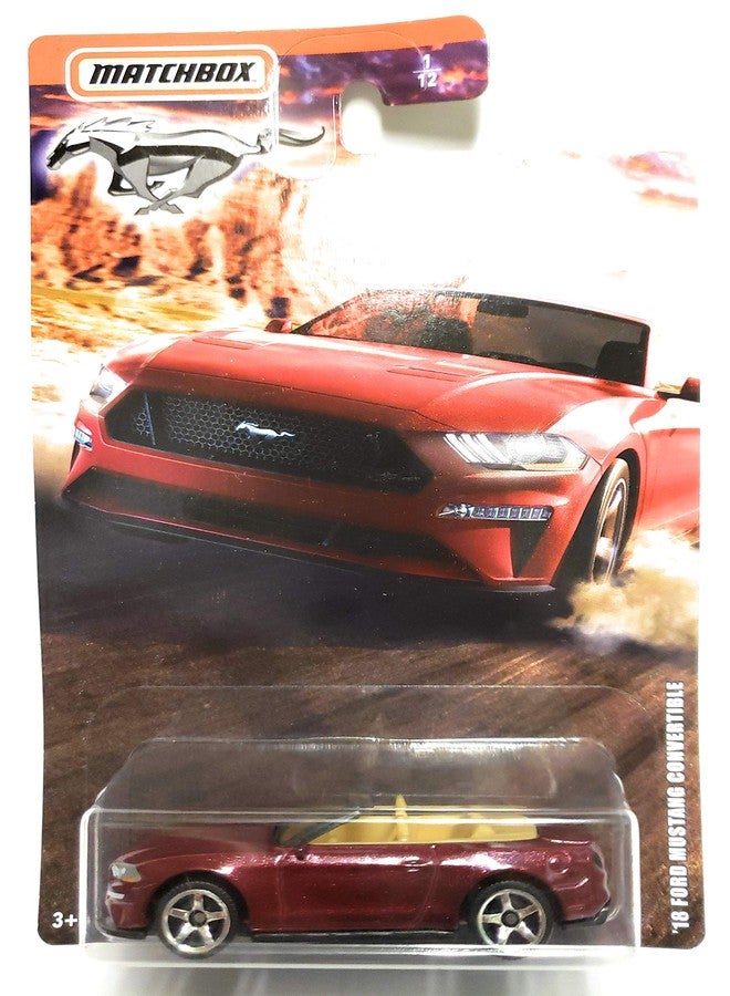 Matchbox 2020 Mustang Special Edition Series - 18 Ford Mustang Convertible ( Maroon)