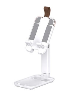 Remax RM-C46 Multifunctional Mini Desktop Stand With Movable Base And Handle Made Of High Quality Materials Suitable For Smart Phones And Tablets - White