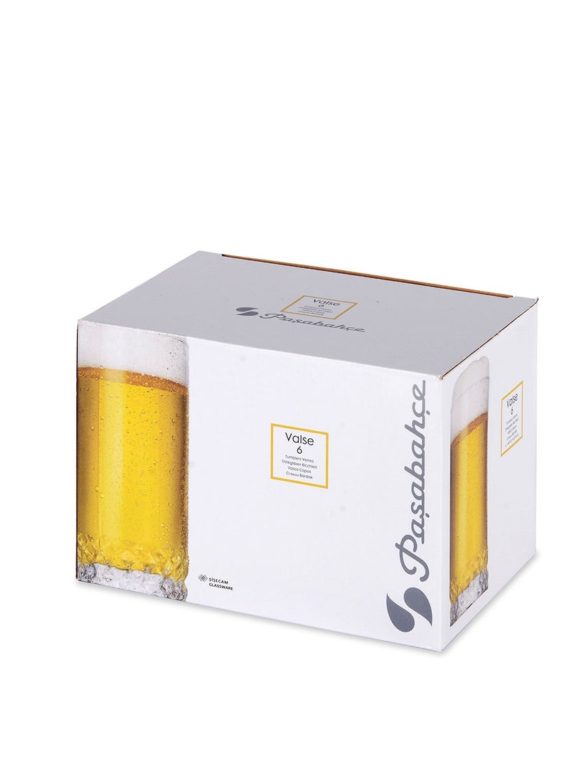 Pasabahce 6-Piece Valse Long Tumbler Set 440 ml Clear - Image 5