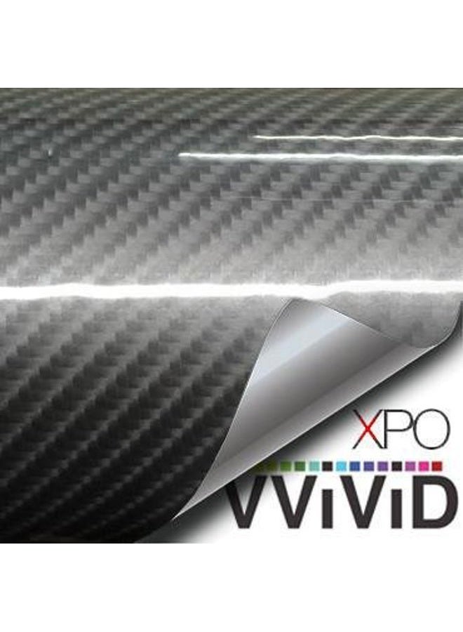 VVIVID High Gloss Carbon Fiber Tech Art Vinyl Wrap Film (1.49ft x 5ft, Dark Grey) - Image 4