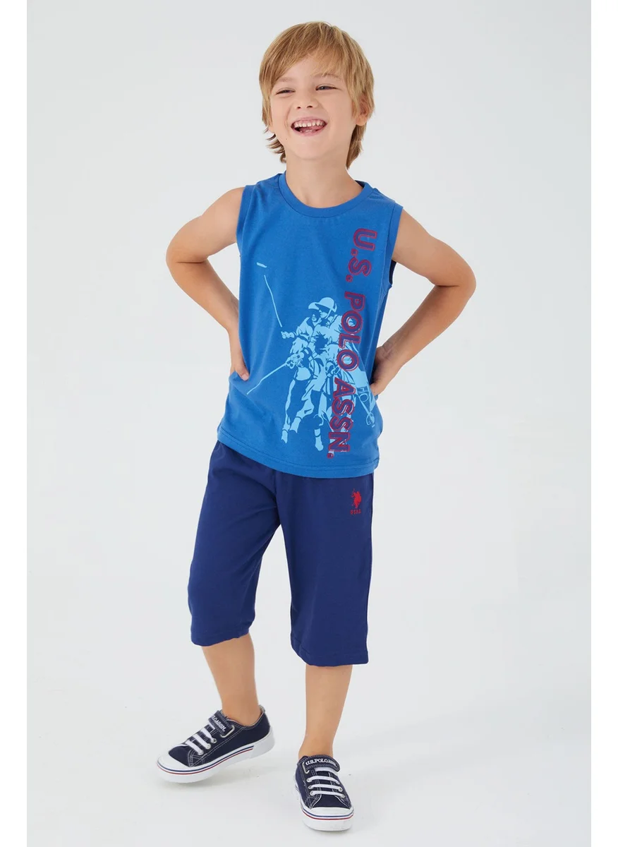 U.S. Polo Assn. Picture Details Blue Boy's Bermuda Suit