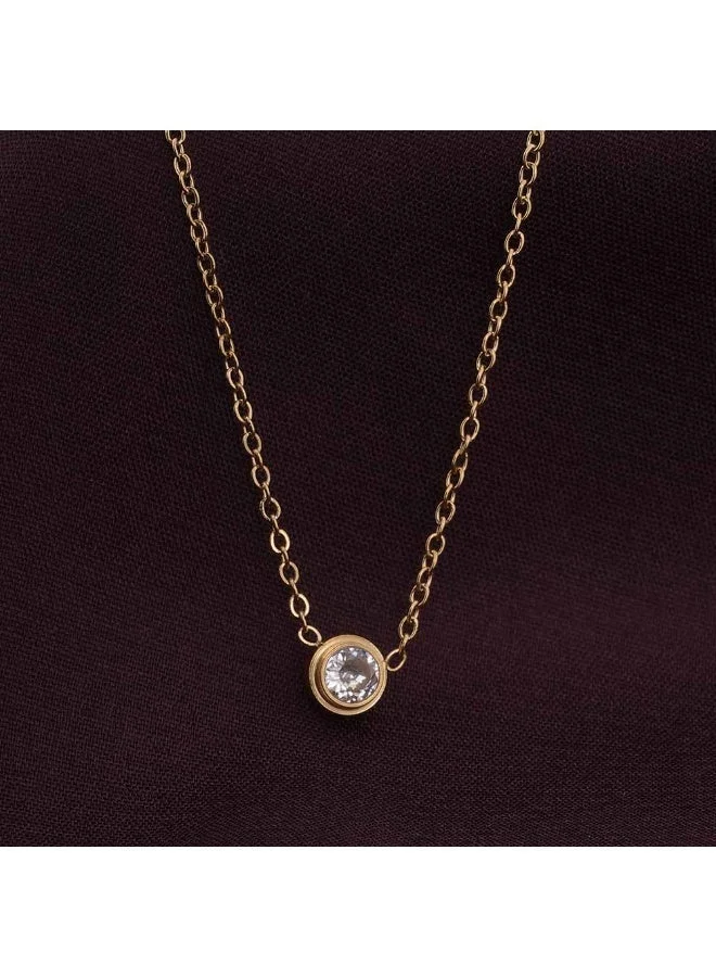 بالموناس PALMONAS CZ Stone Strand Necklace for Women | 18K Gold Plated, Waterproof & Anti-Tarnish