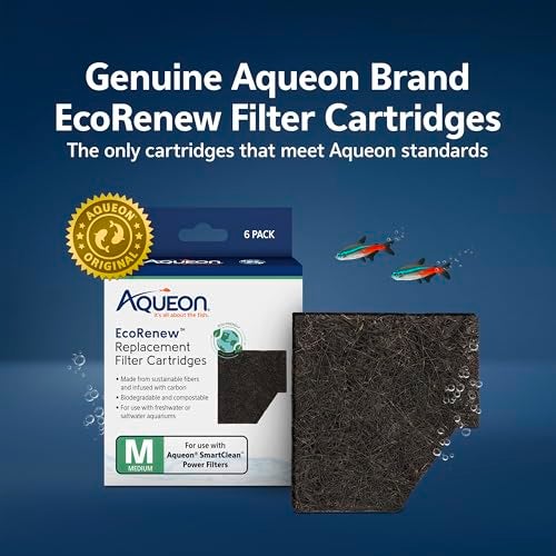 Aqueon Genuine EcoRenew Filter Cartridges for Freshwater and Saltwater Aquariums Medium 6Pack - Image 3
