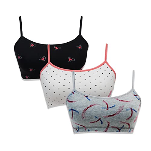 Sillysally Store Sillysally Pack of 3 Girls Beginners Bra Sport Bra Non Padded Non Wired Double Layered Fabric - Image 1