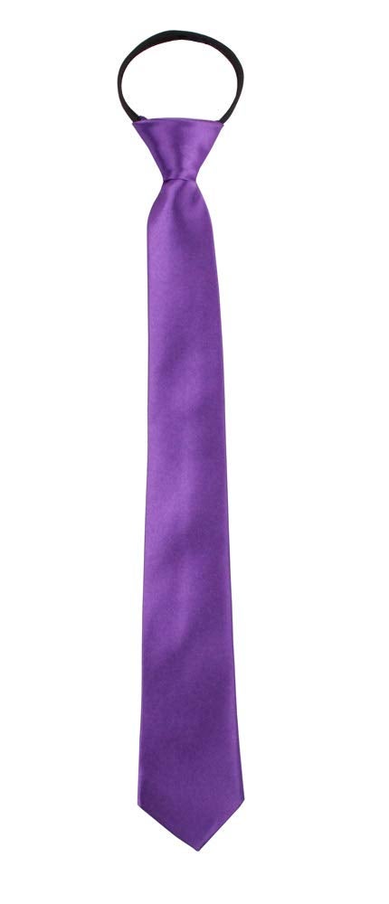 GUCHOL Boys Bow Tie Pocket Square Necktie - 3 Piece Set for Kids with Wedding Praty (Purple, 1-6 Year) - Image 2