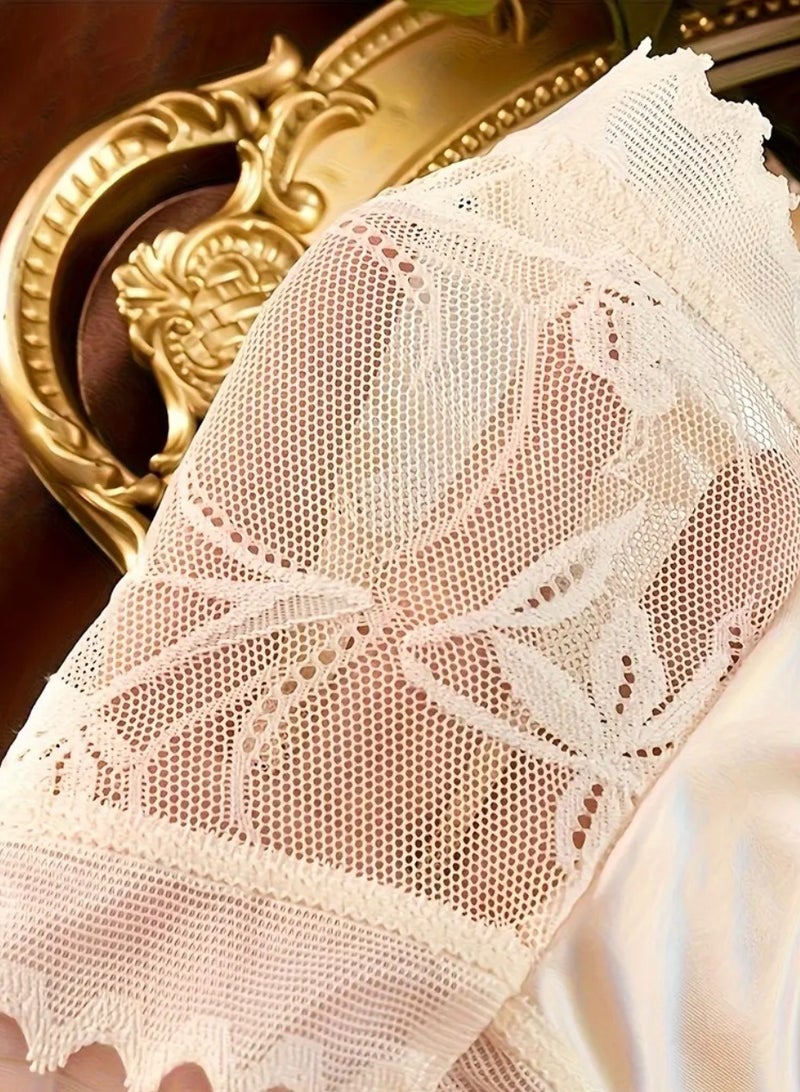 SOLOBUY Lace Panties for Women Mid-Waist Women'S Panties, Color: Khaki, Beige, Blue - Image 5