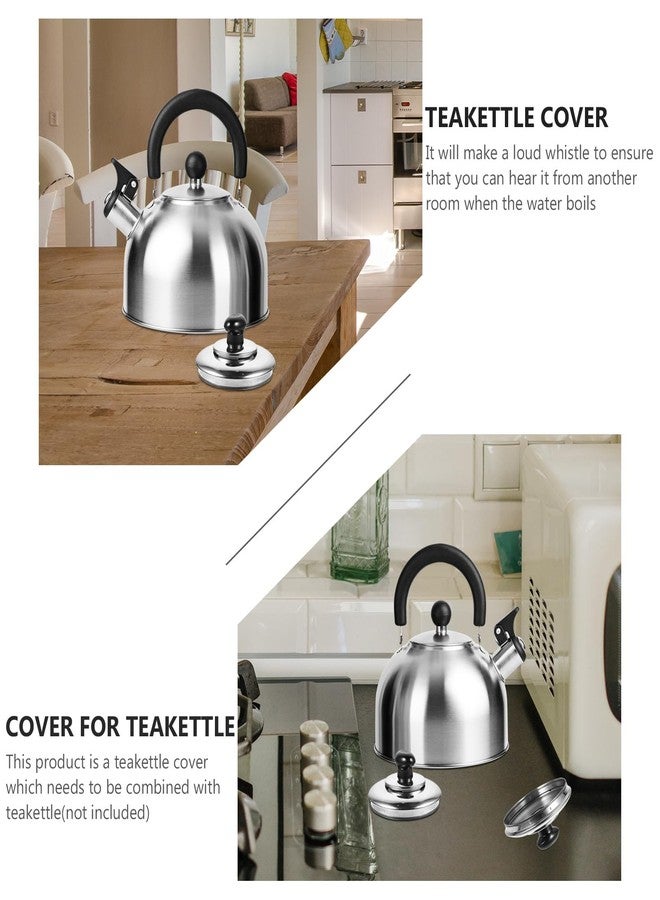 VINTORKY Stainless Steel Whistling Kettle Lid Replacement for Tea Kettles Loud Sounding Teakettle Cover Easy Installation Heating Water Kettle Accessory 3.74X3.74X2.16In - Image 3
