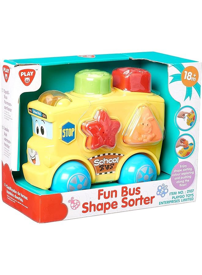 PLAYGO Fun School Bus Shape Sorter - Image 1