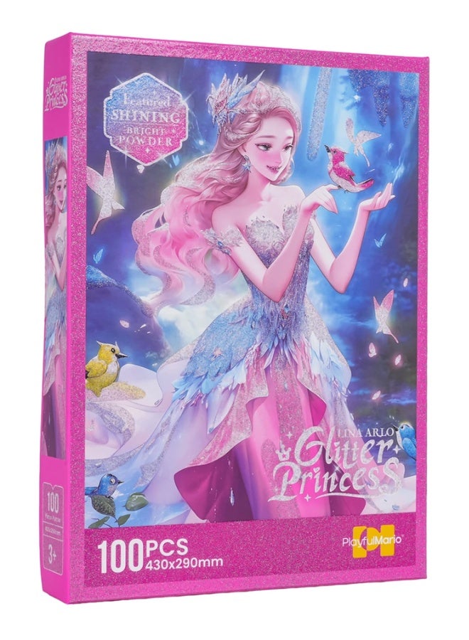 DAT Glitter Princess 100-Piece Jigsaw Puzzle for Kids, 430x290mm – Magical Princess Puzzle Toy for Girls, Ages 3+ - Image 4