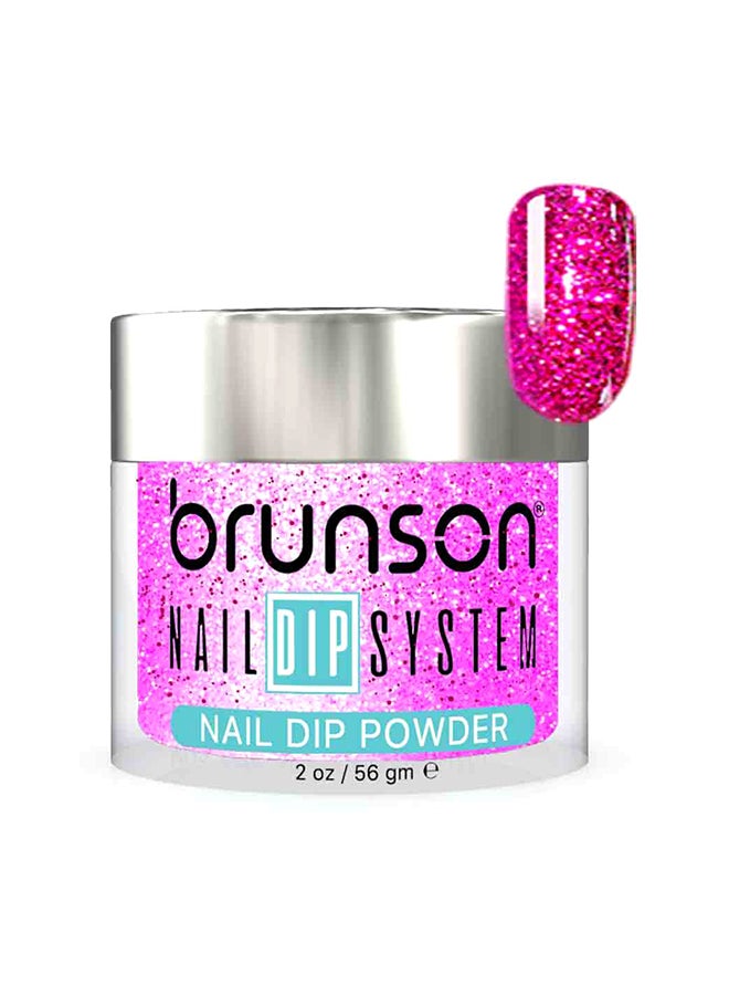 brunson Nail Dip Powder Dip And Buff System Color 56gm, French Nail Art Starter Manicure Salon DIY At Home Odor Free And Long Lasting No Needed Nail Lamp Curing BDG011