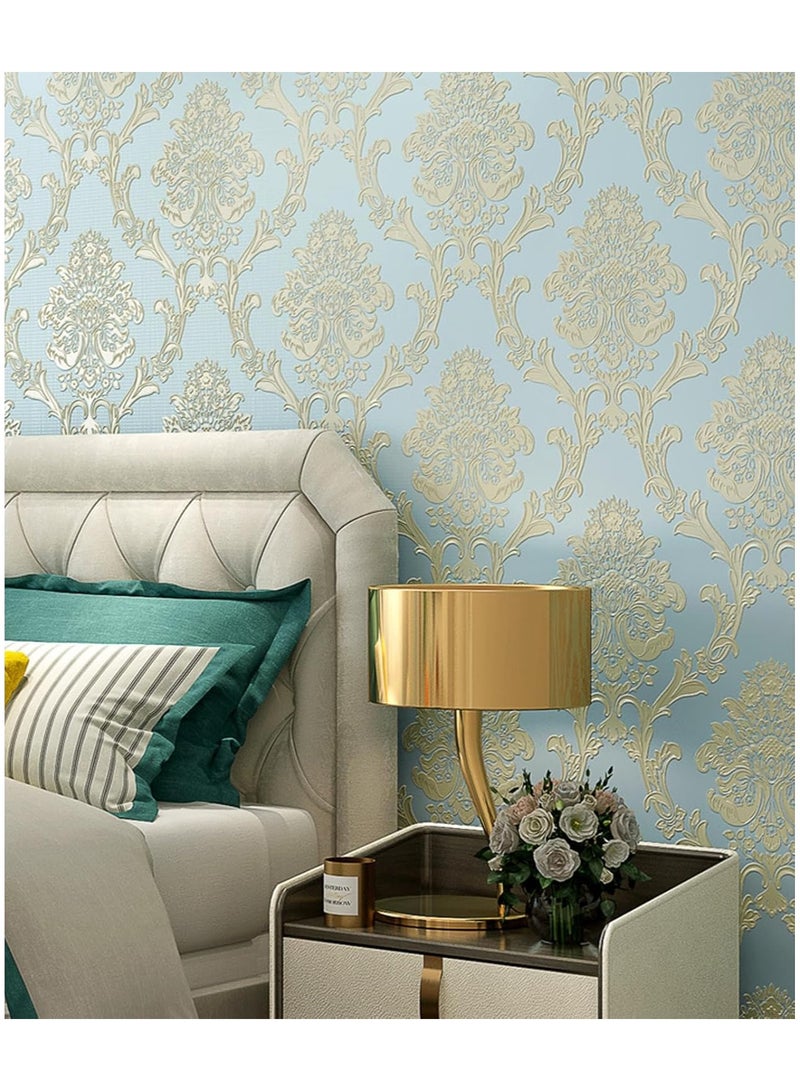آنا ورق حائط ثلاثي الأبعاد 53 سم × 5 م مع لاصق ذاتي، مصنوعة من قماش غير منسوج سميك - لتصميم مميز وفريد من نوعه في ديكور غرف النوم والمعيشة - Image 5
