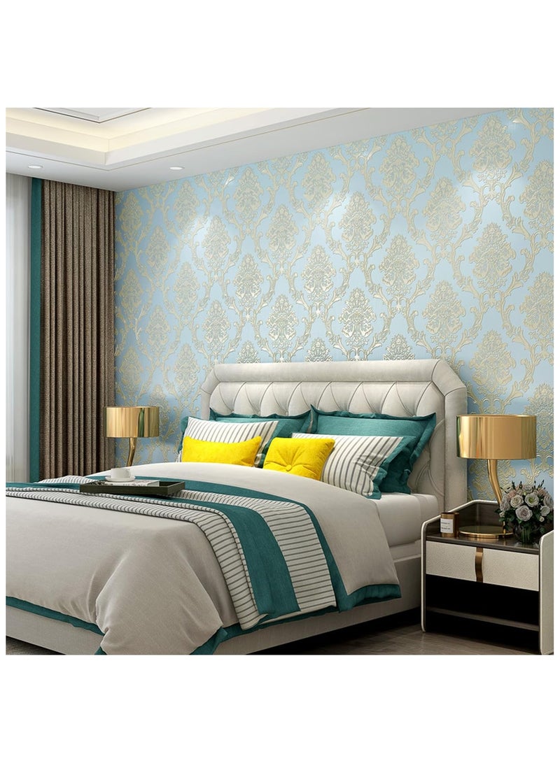 آنا ورق حائط ثلاثي الأبعاد 53 سم × 5 م مع لاصق ذاتي، مصنوعة من قماش غير منسوج سميك - لتصميم مميز وفريد من نوعه في ديكور غرف النوم والمعيشة - Image 4